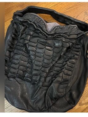 NWT heavy, buttery soft Leather bag ITALY Italian designer boho